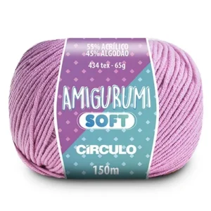 Fio Amigurumi Soft Circulo 150m Cor Rosa Candy_3526